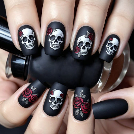 Black Floral Halloween Rose