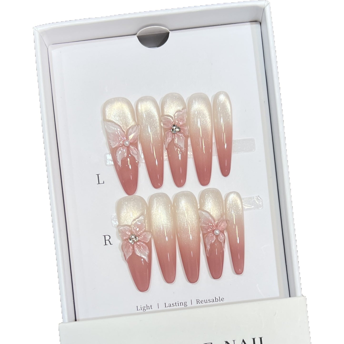 Cat Eye French Floral 3D