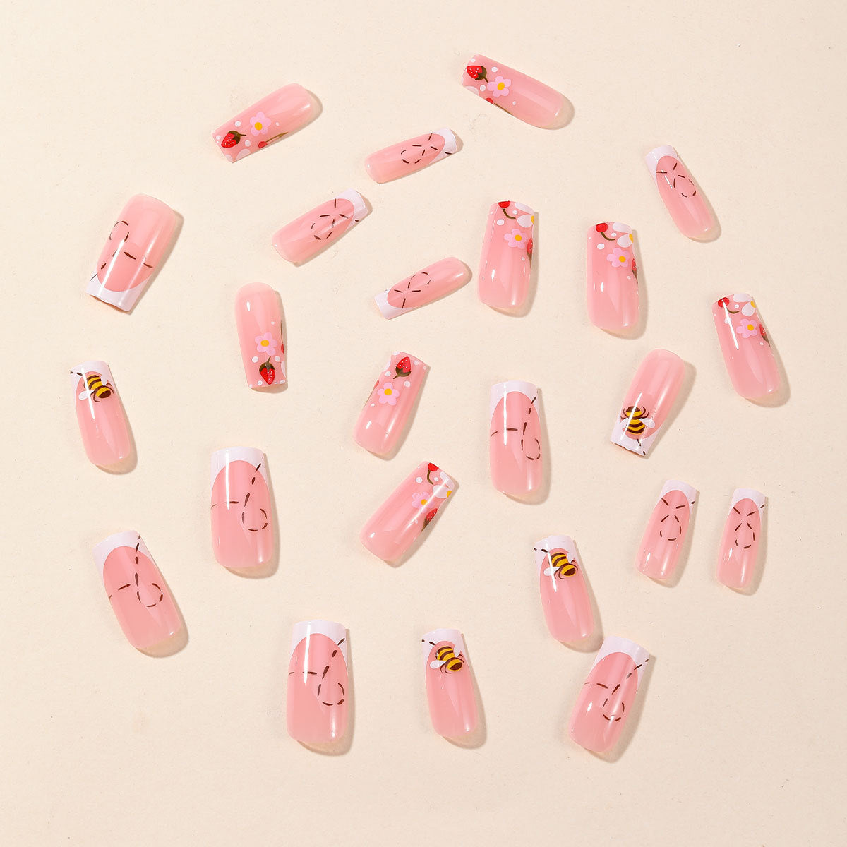 Floral Press-On Nails