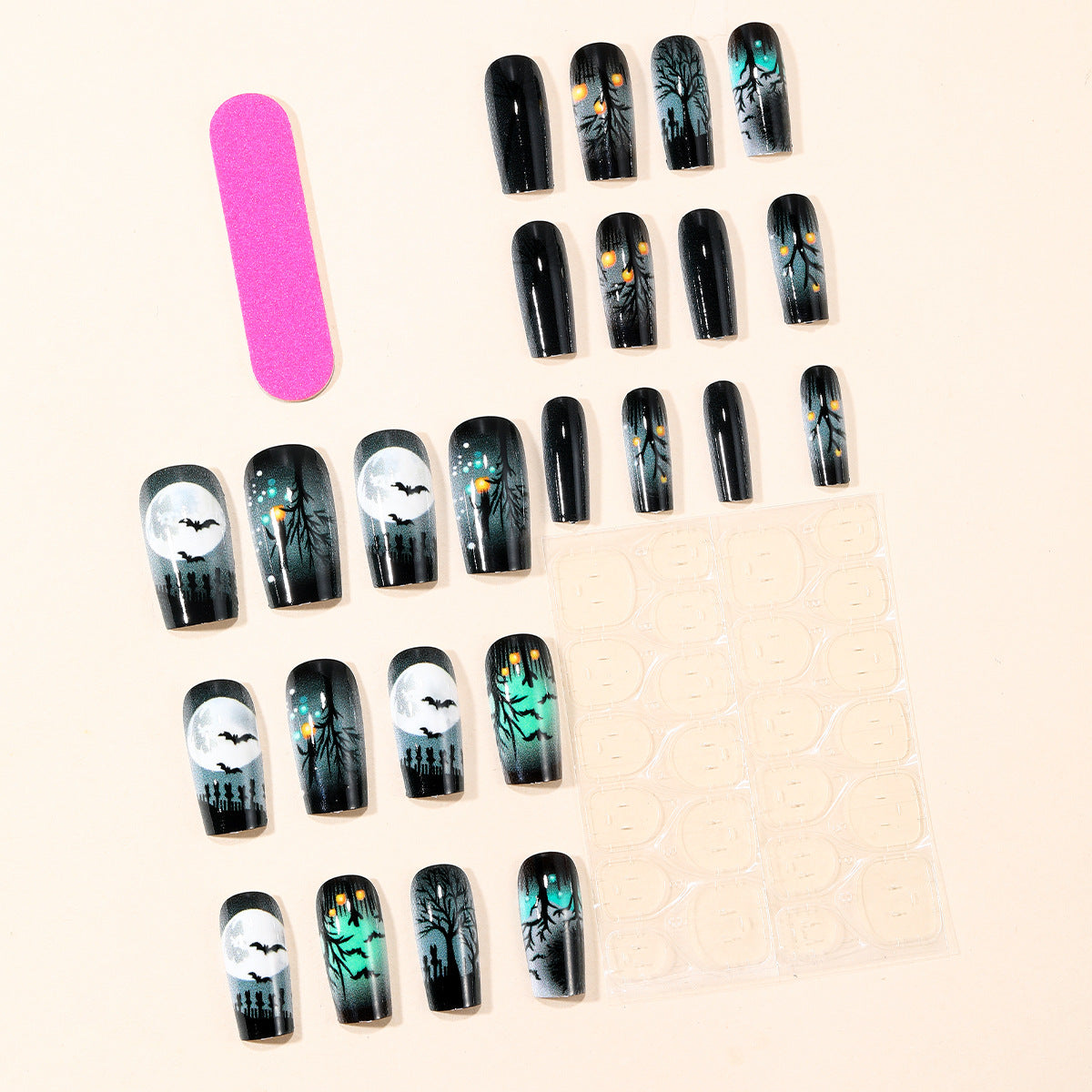 Black Gradient Press-On Nails