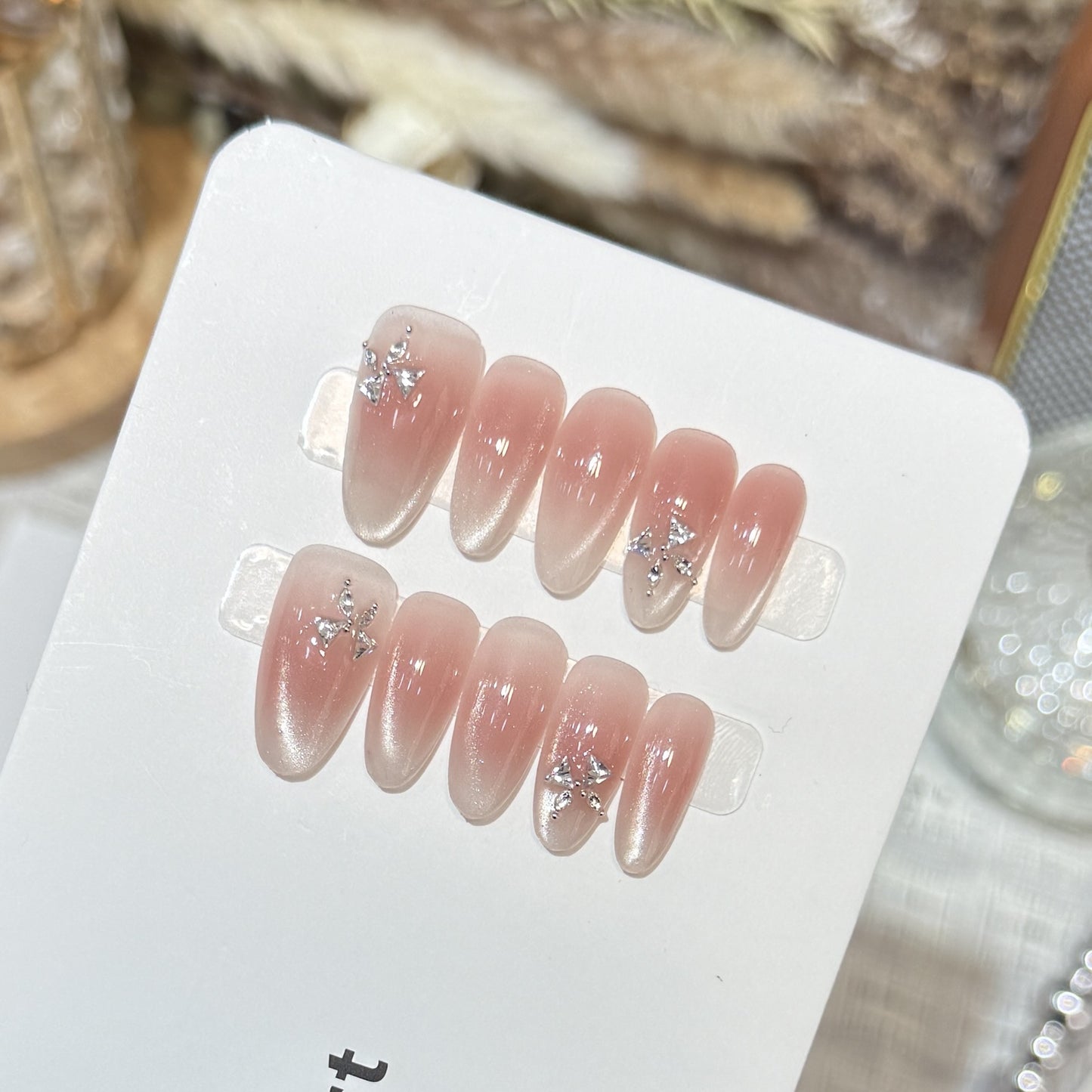 Red Cat Eye French Crystal
