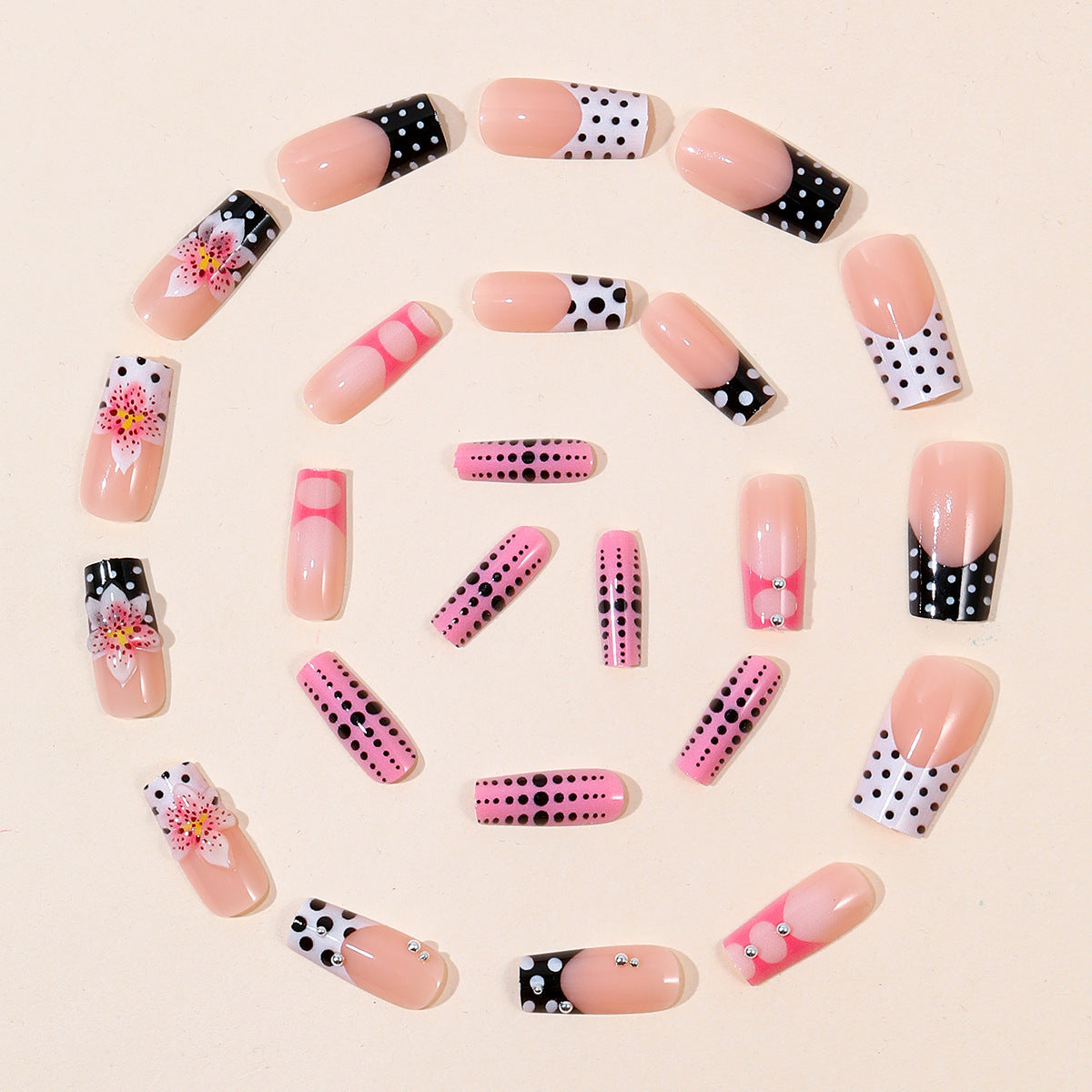 Pink French Floral 3D