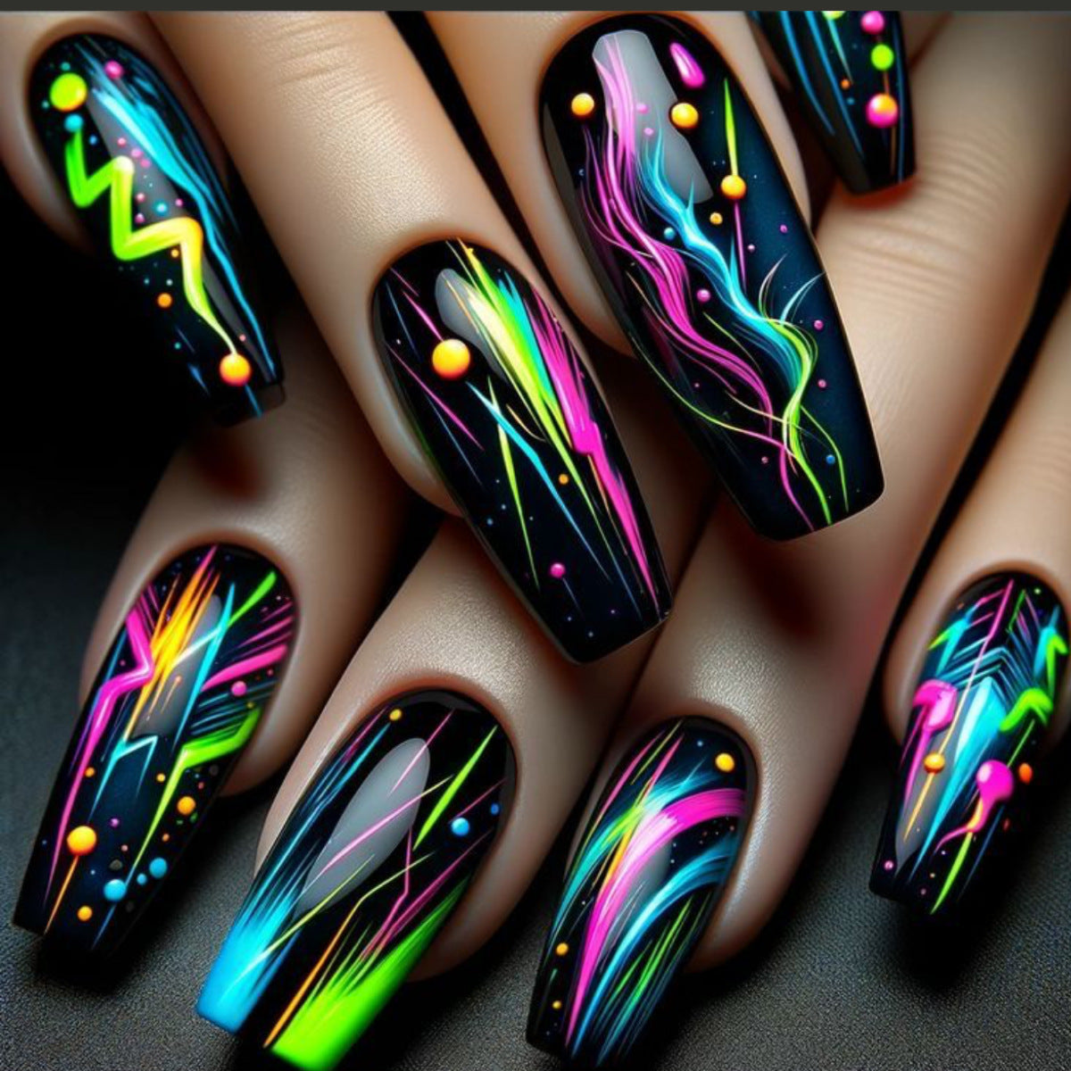 Marble Press-On Nails