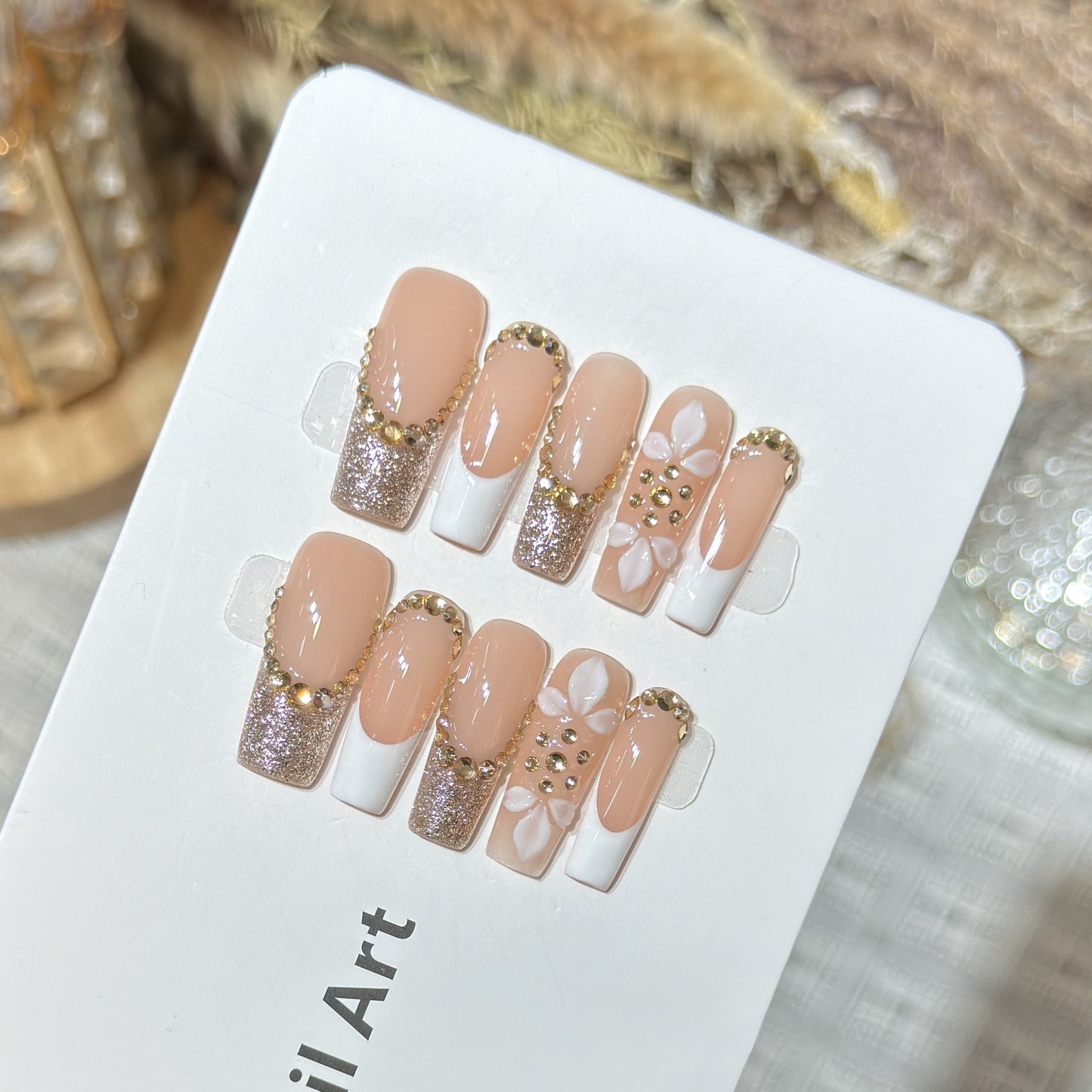 Gold French Floral