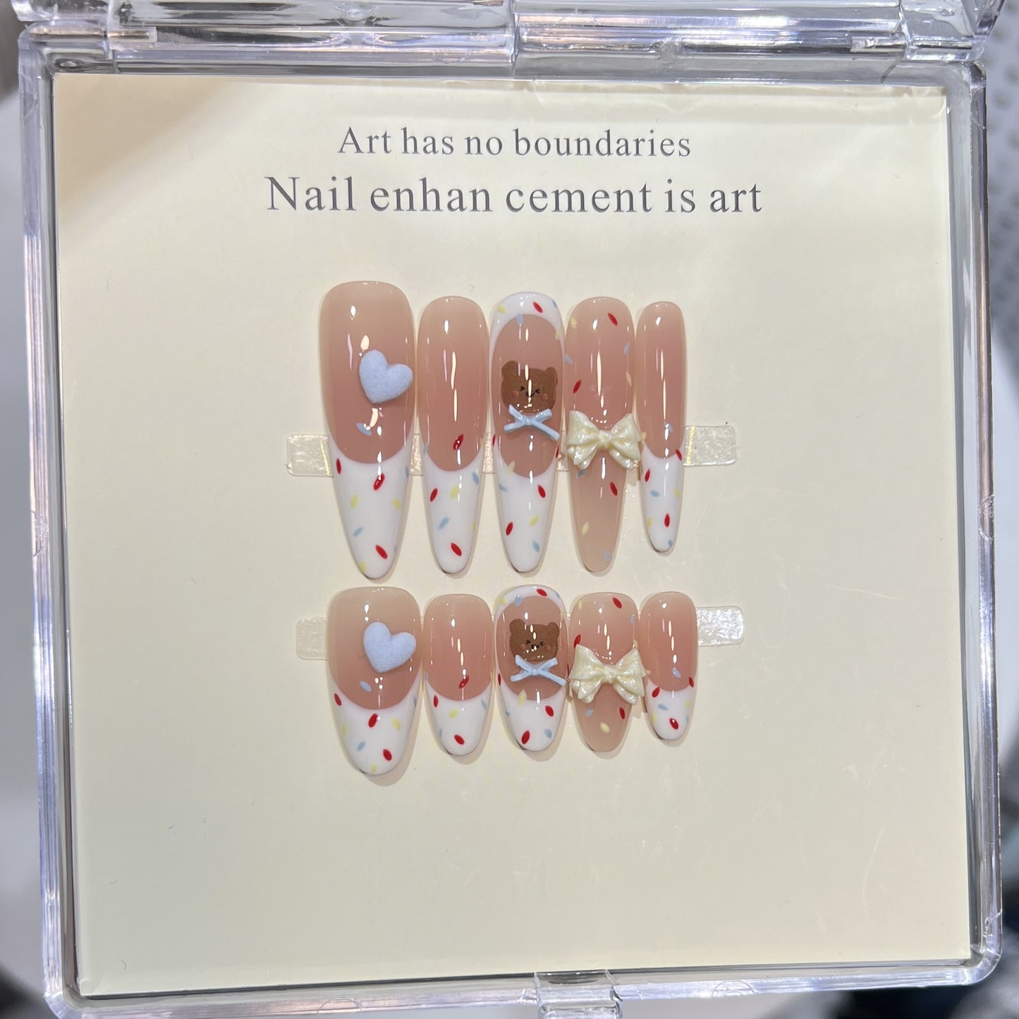 White French Press-On Nails