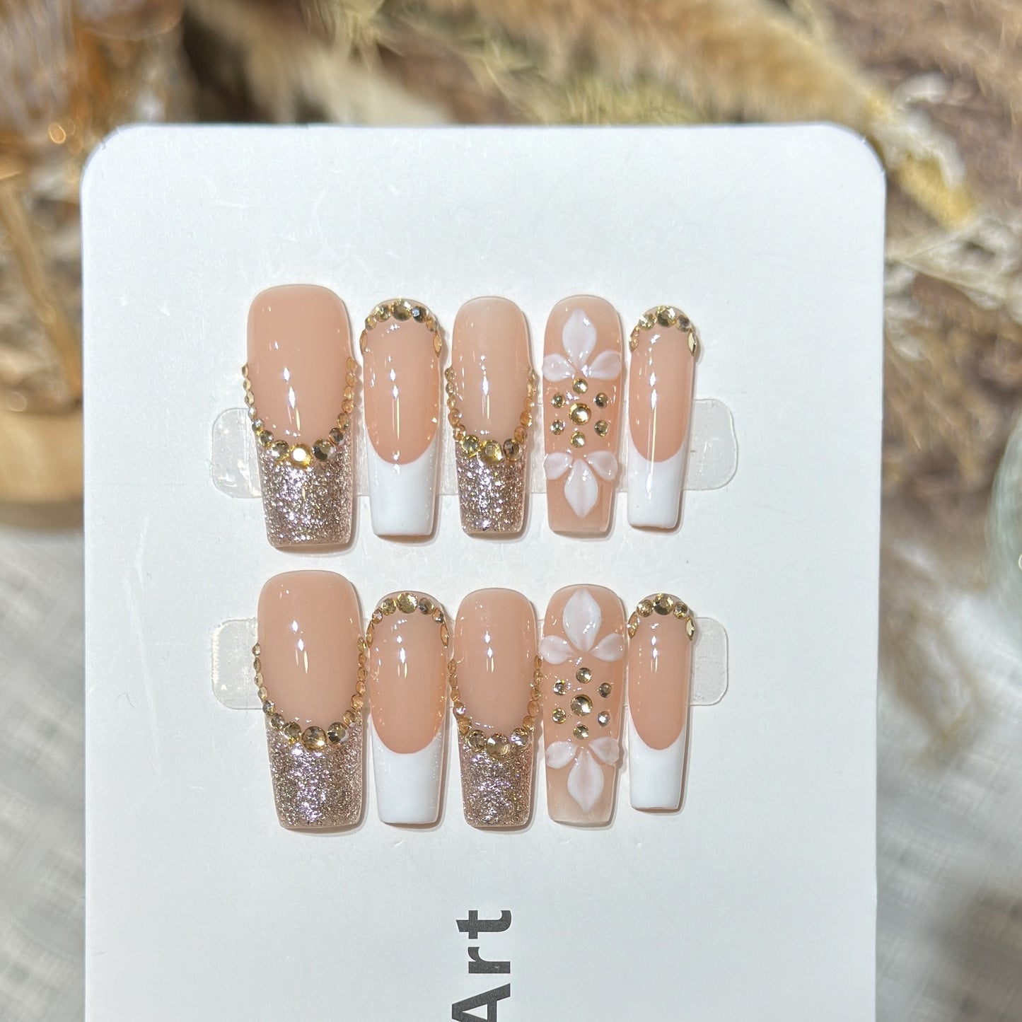 Gold French Floral