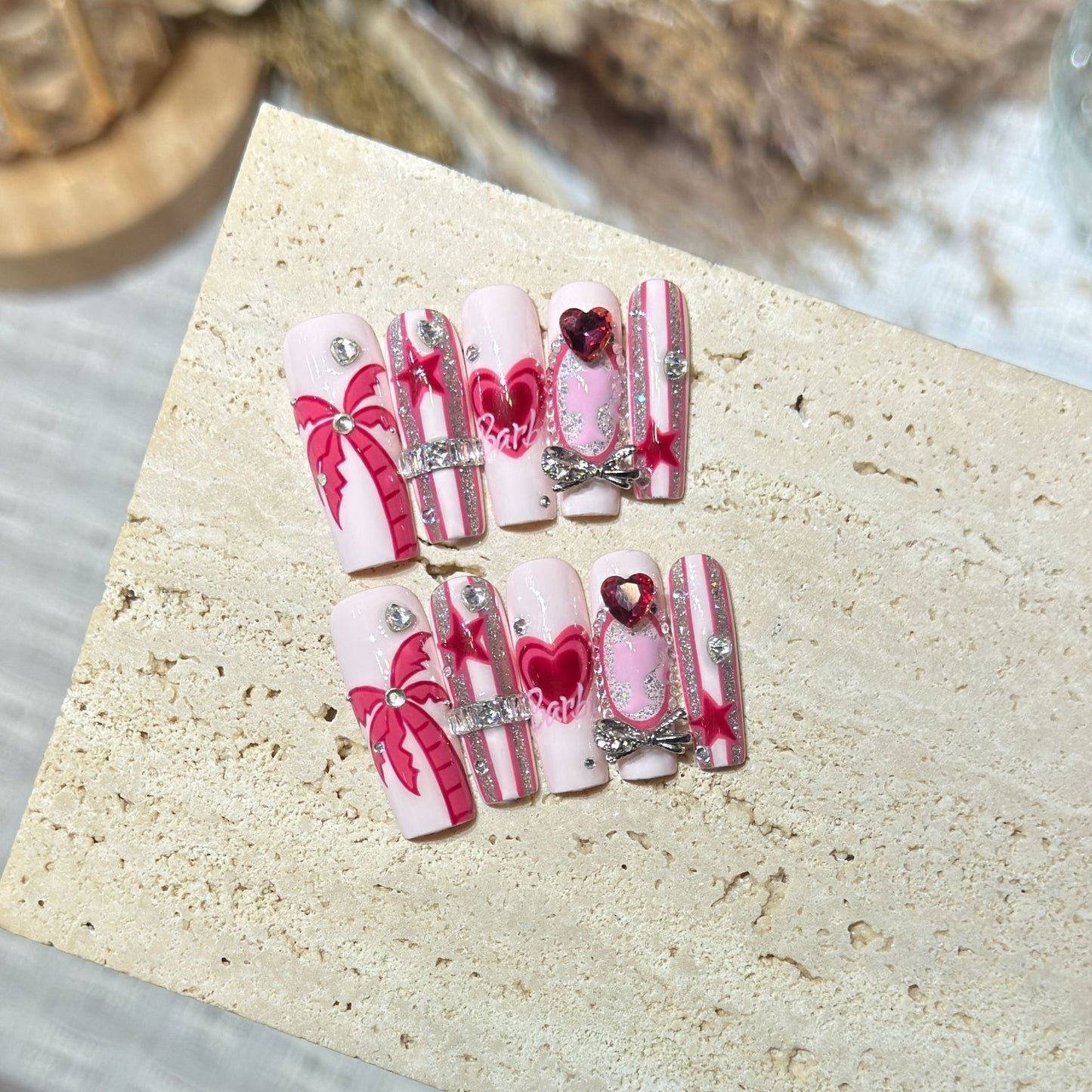 Pink Heart Crystal