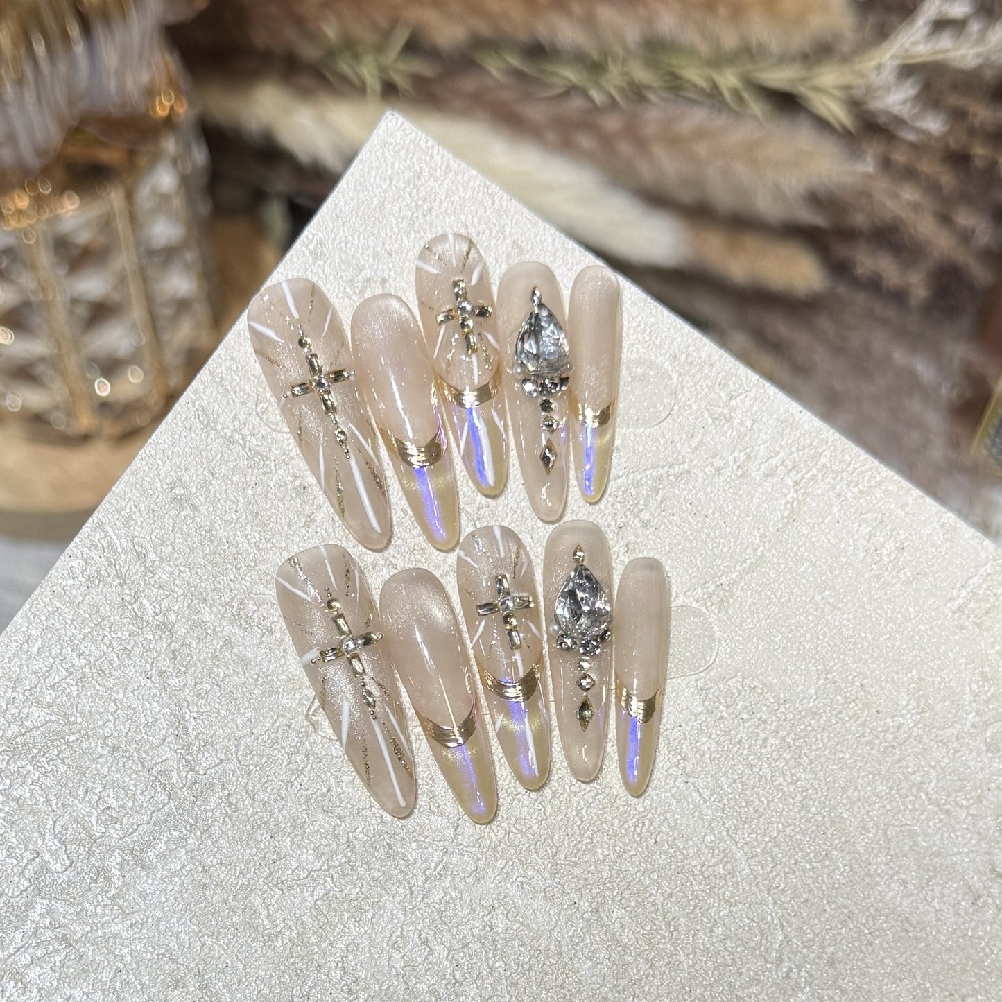 Crystal Press-On Nails