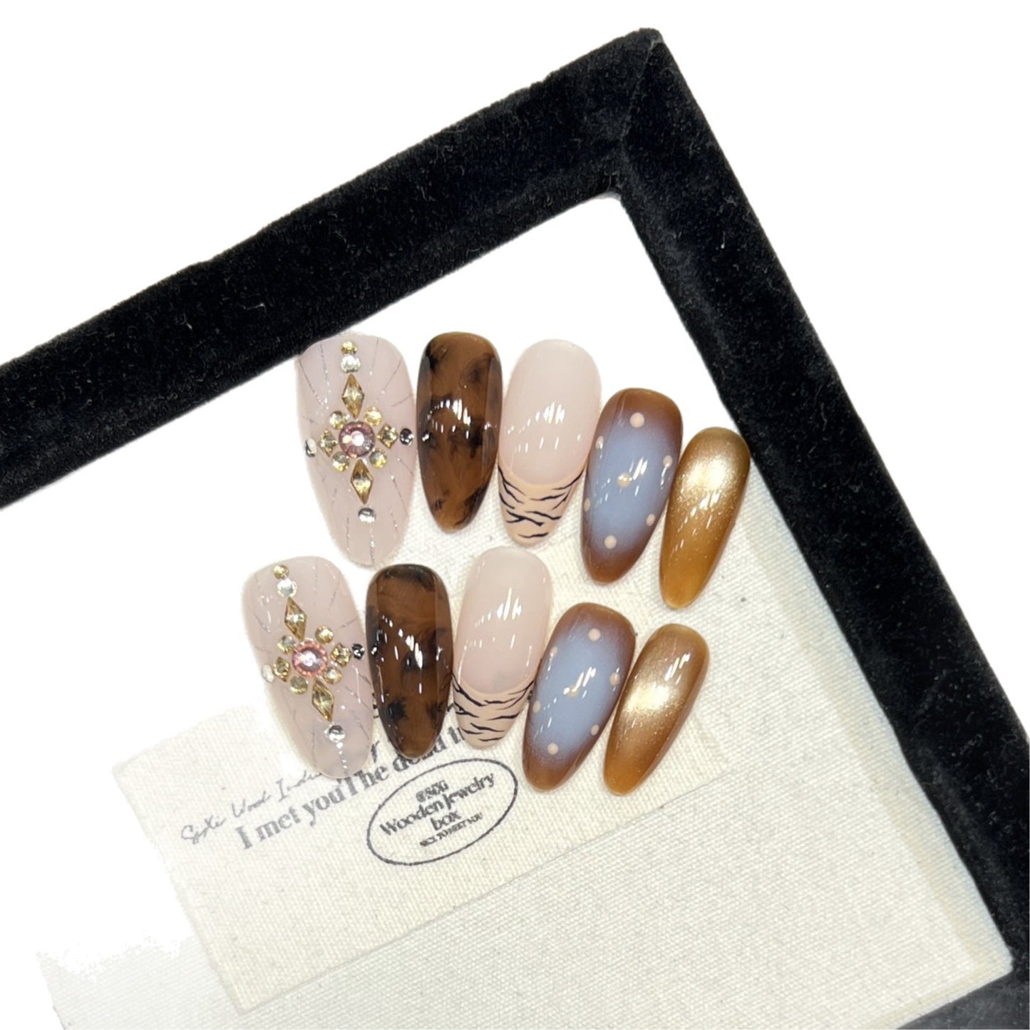 Nude French Leopard Hand-Painted