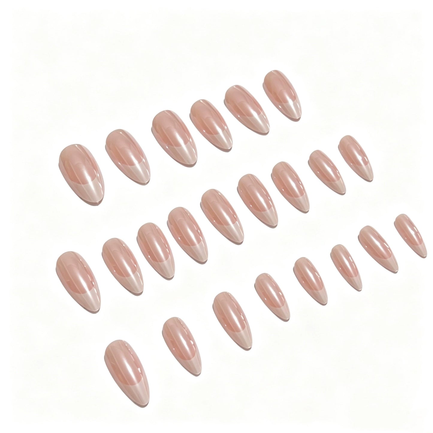 Aurora French Almond Press-On Nails