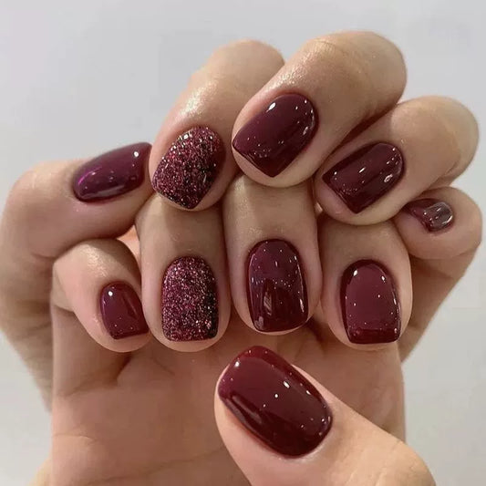 White Press-On Nails