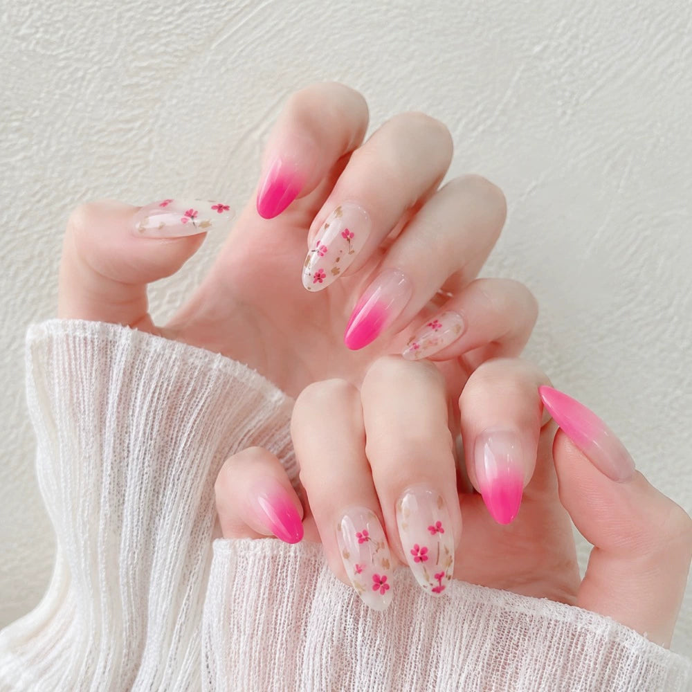 Floral Gradient Press-On Nails