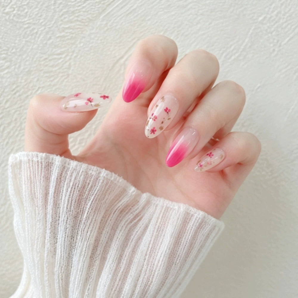 Floral Gradient Press-On Nails