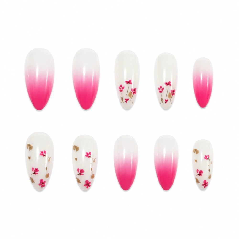 Floral Gradient Press-On Nails