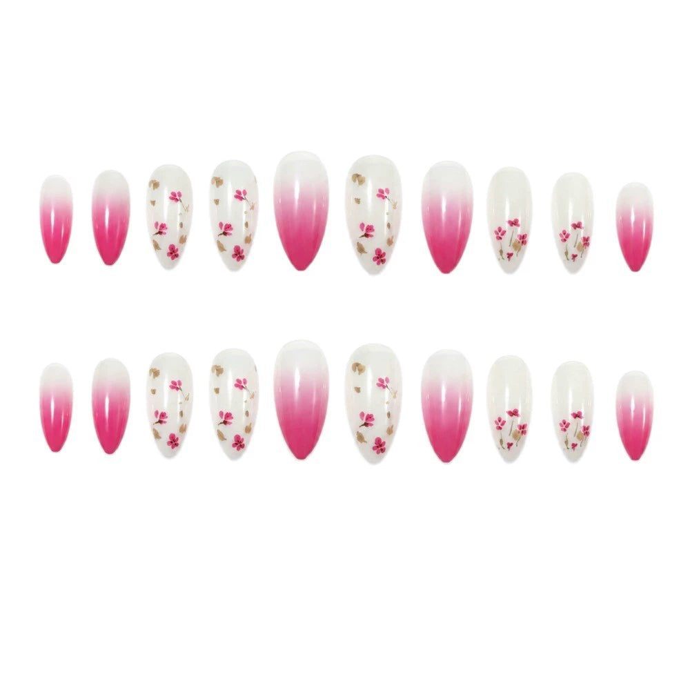 Floral Gradient Press-On Nails