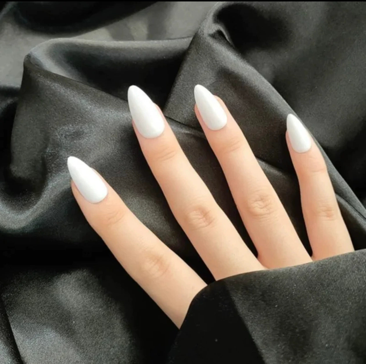 White Press-On Nails