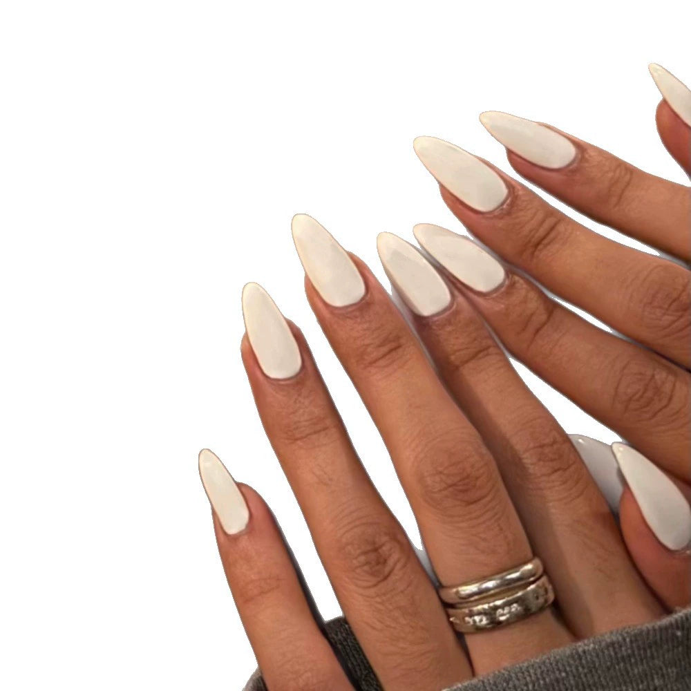 White Press-On Nails