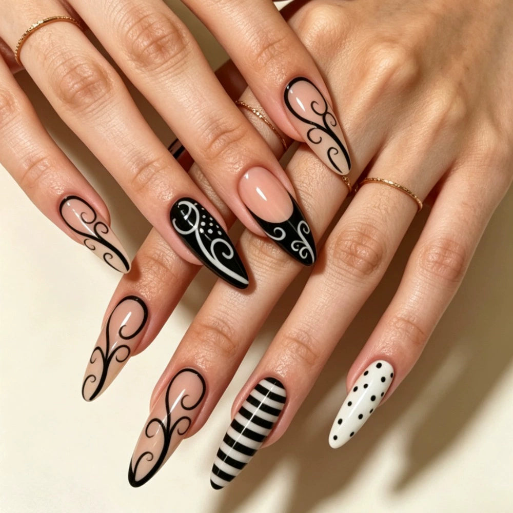 Zebra Press-On Nails