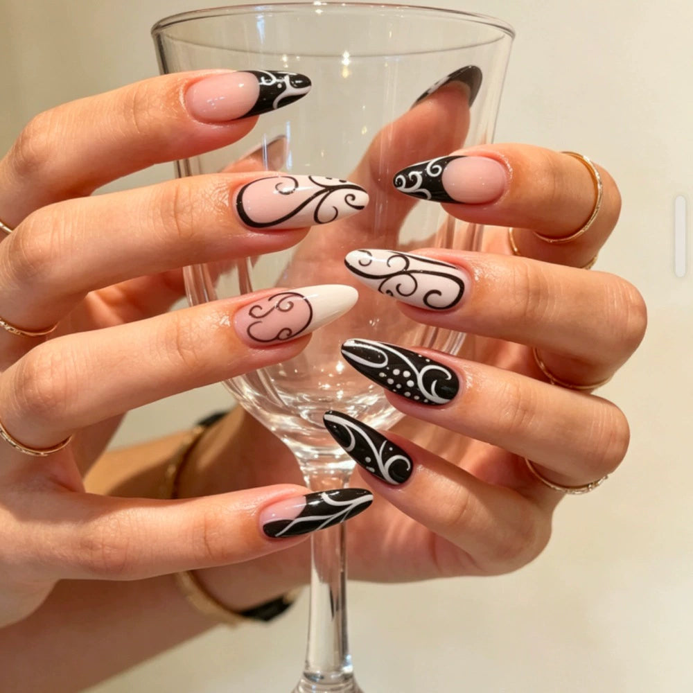 Zebra Press-On Nails