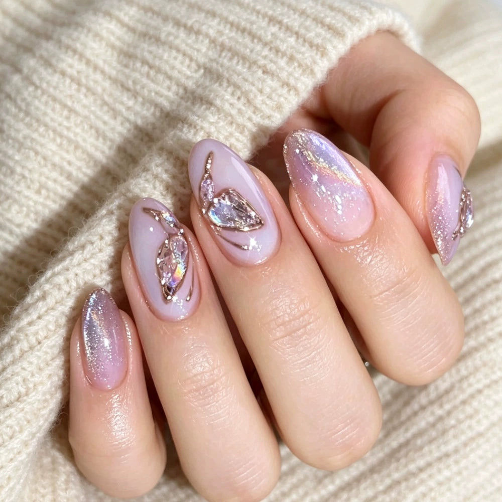Pink Press-On Nails