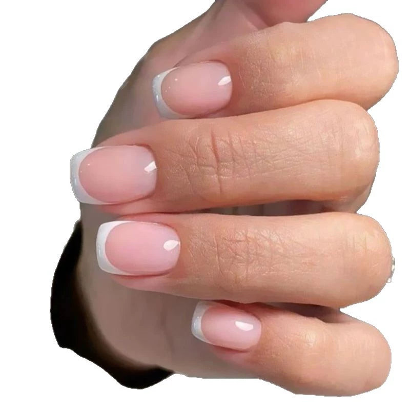 White French Press-On Nails