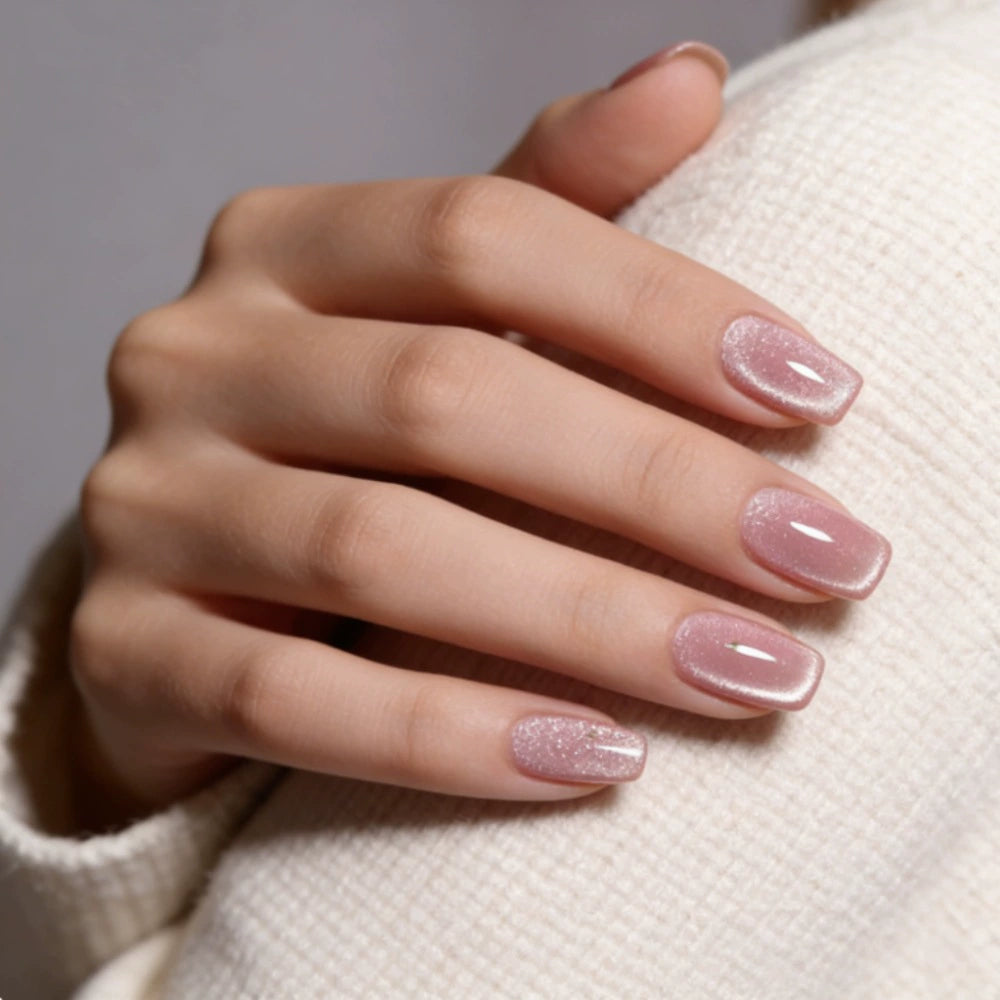 Pink Cat Eye Press-On Nails