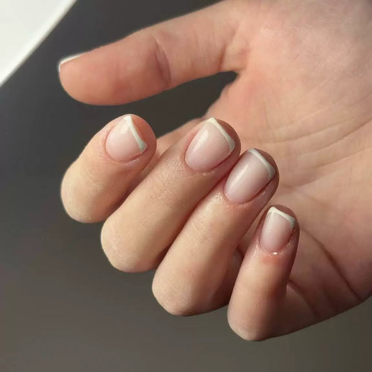 White French Press-On Nails