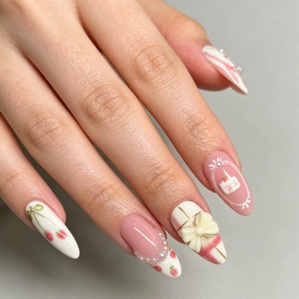 Bow Press-On Nails