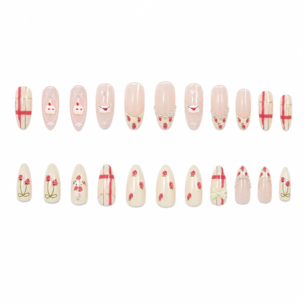 Bow Press-On Nails