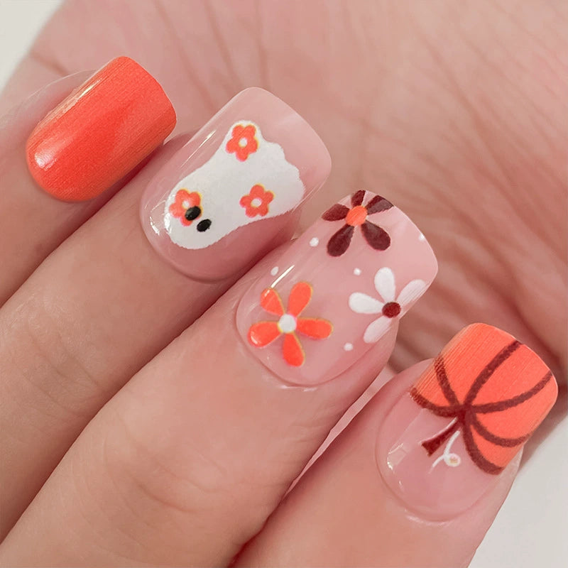 Floral Press-On Nails