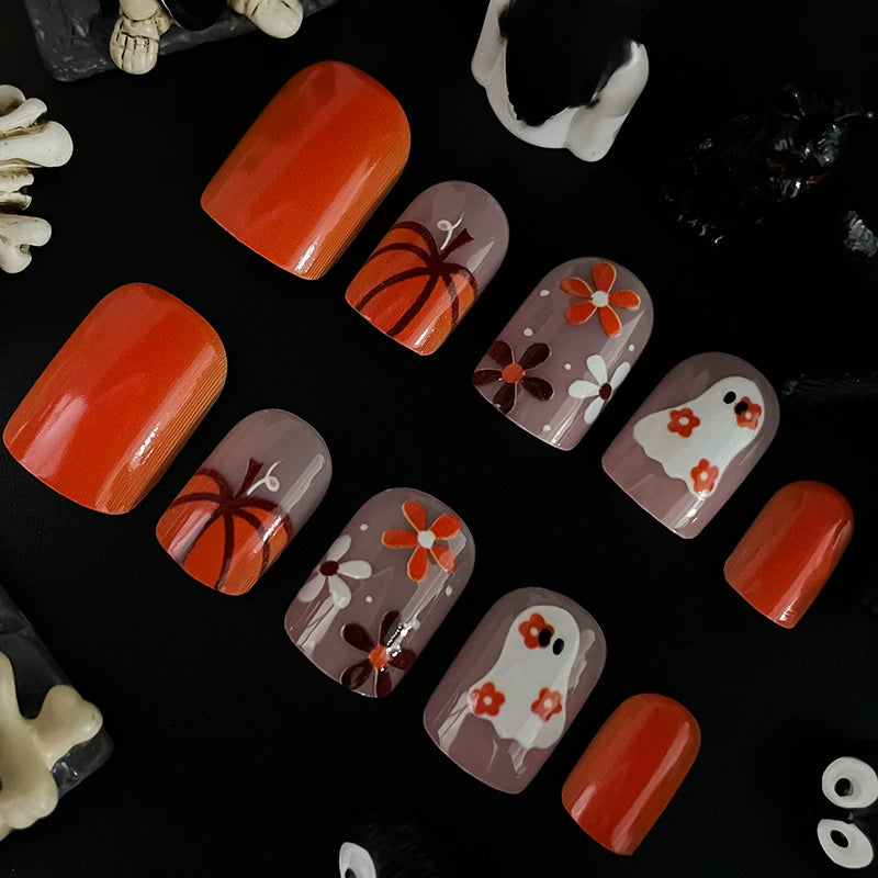 Floral Press-On Nails