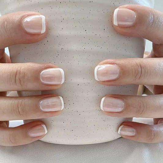 White French Press-On Nails