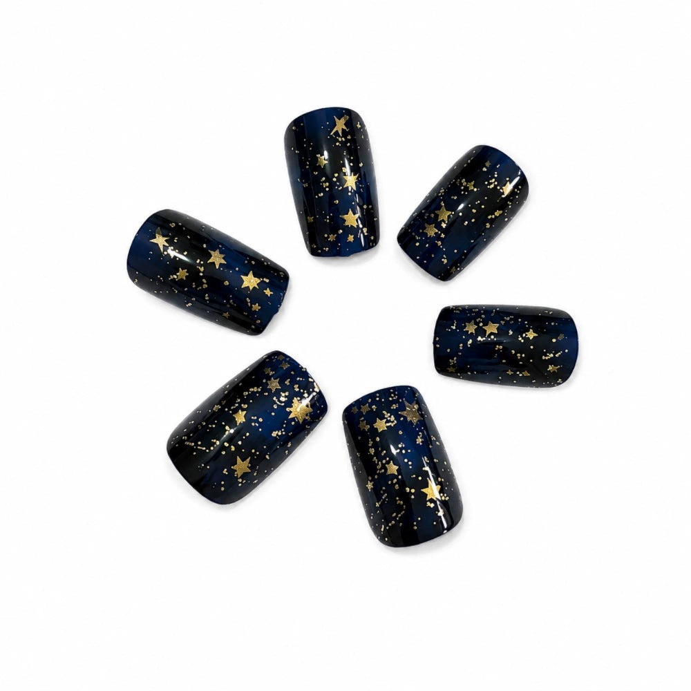 Blue Press-On Nails