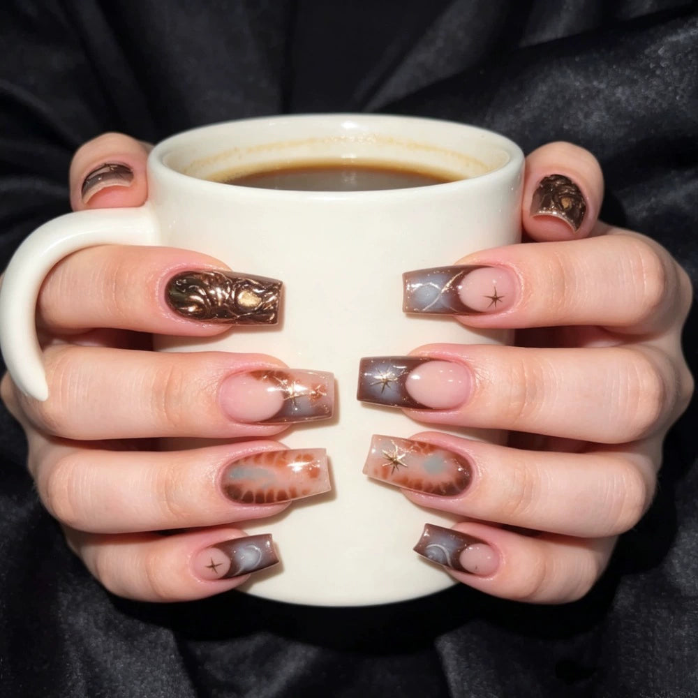 Black French Ombre Press-On Nails