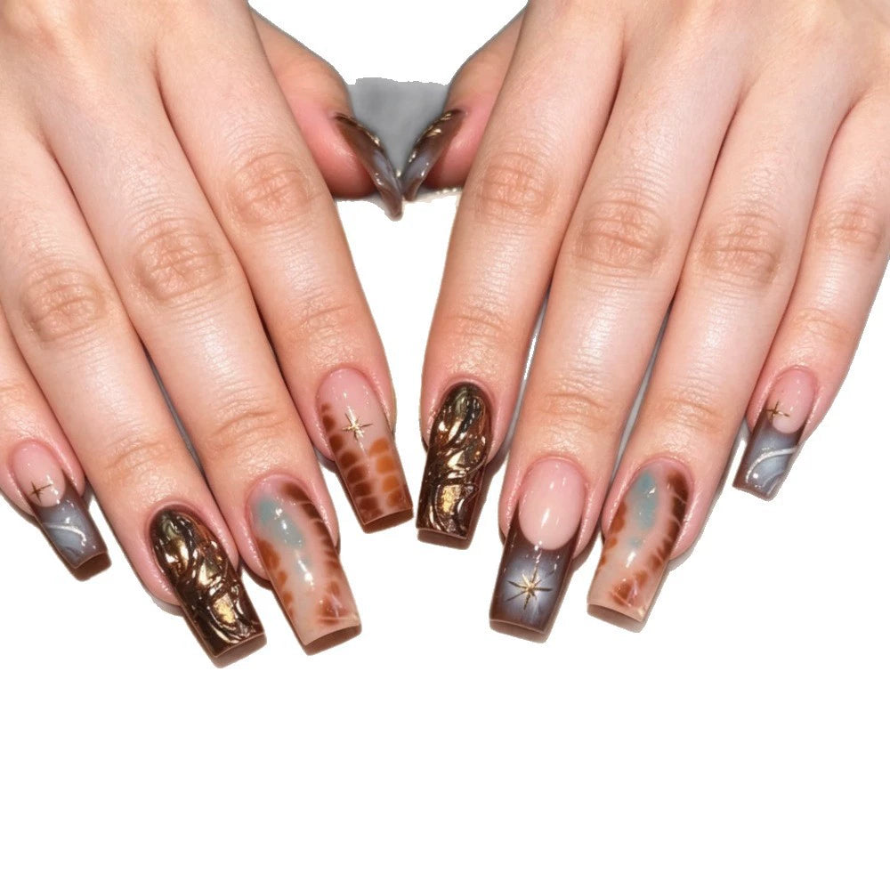 Black French Ombre Press-On Nails