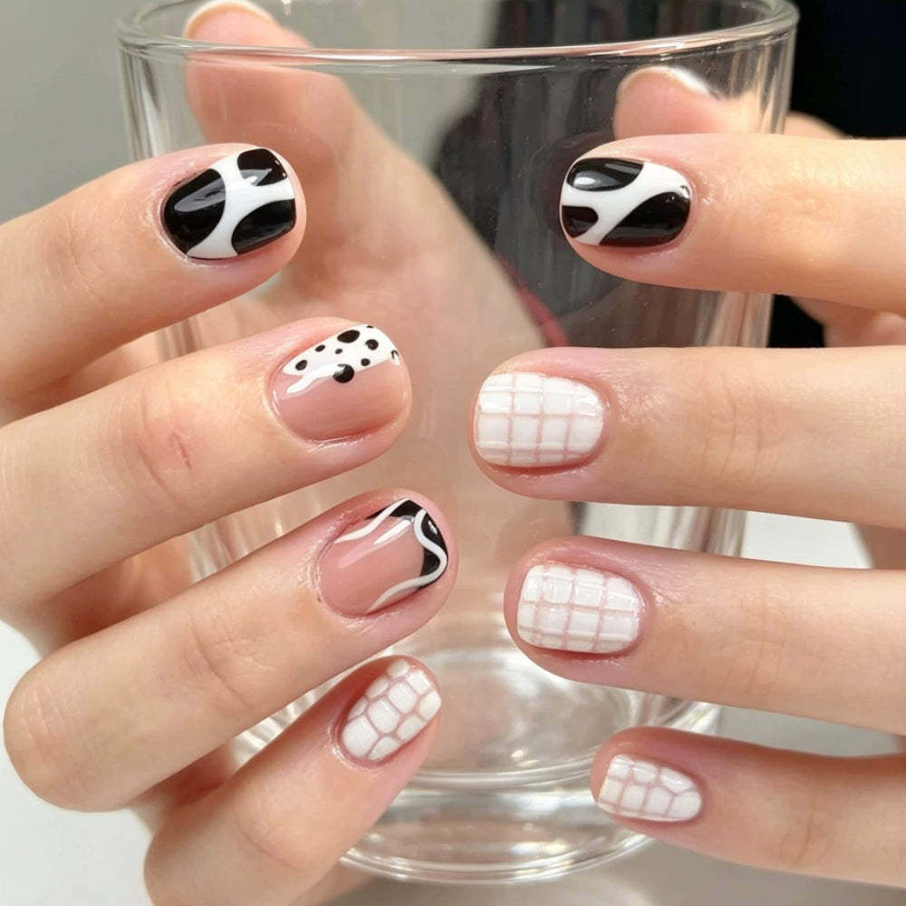 French Short Square Press-On Nails