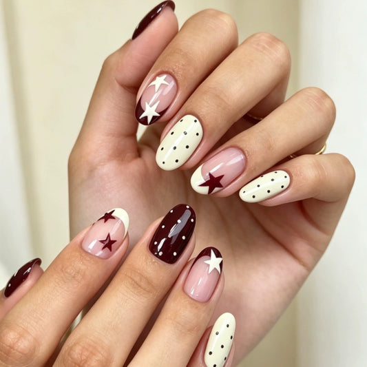 French Short Square Press-On Nails