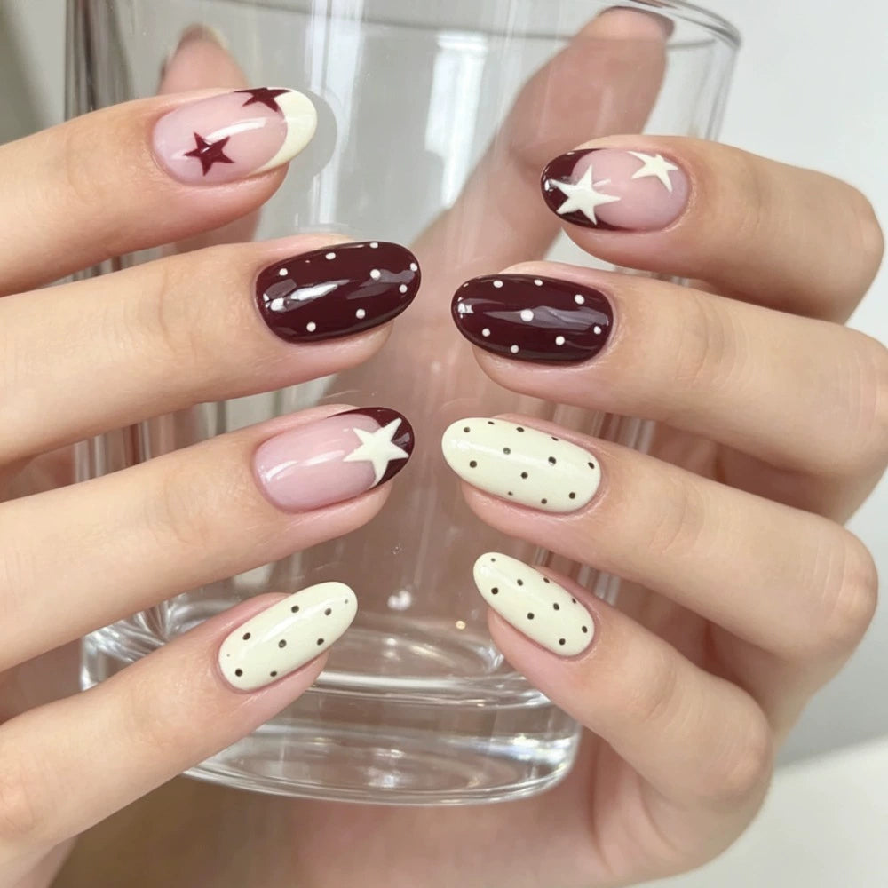 French Short Square Press-On Nails