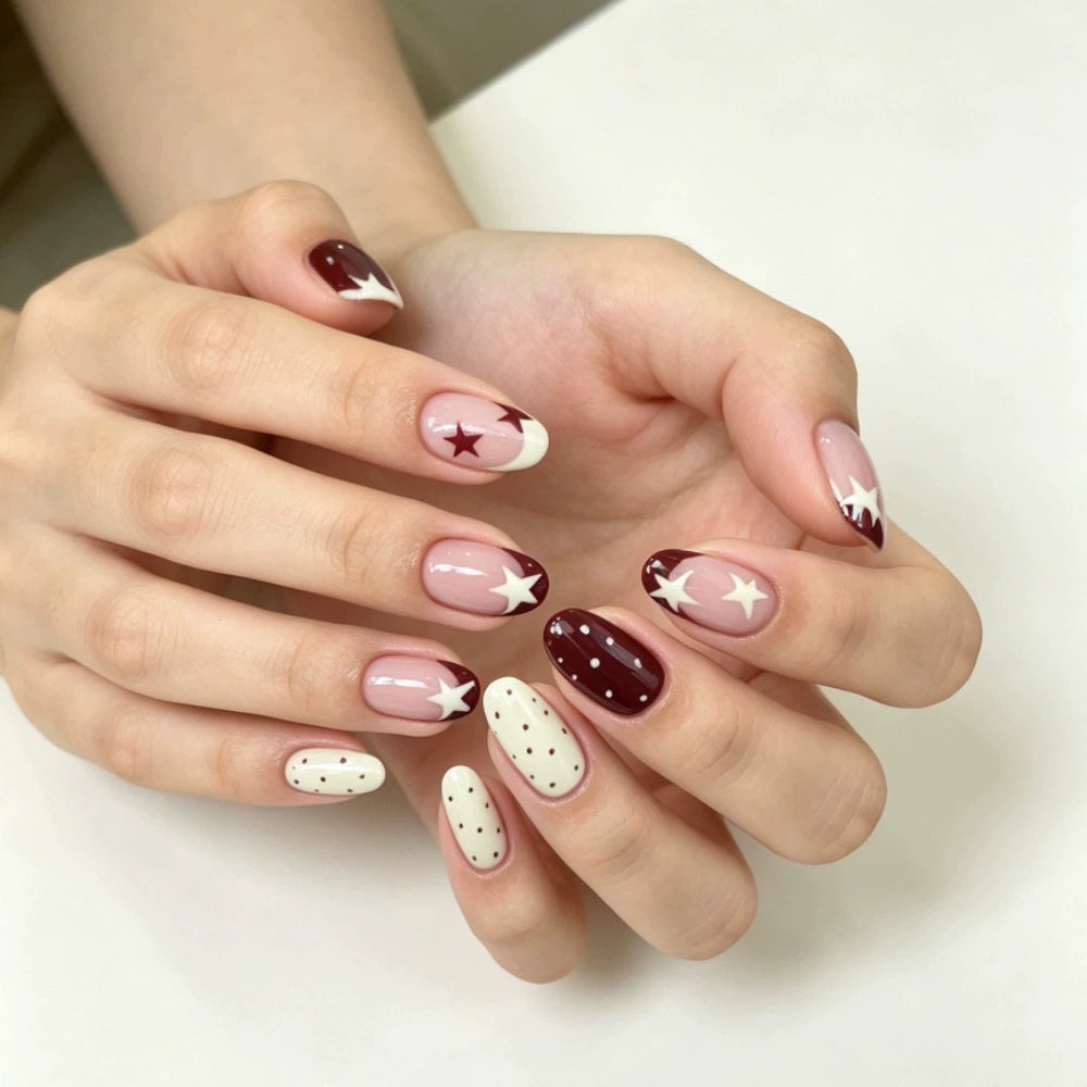 French Short Square Press-On Nails