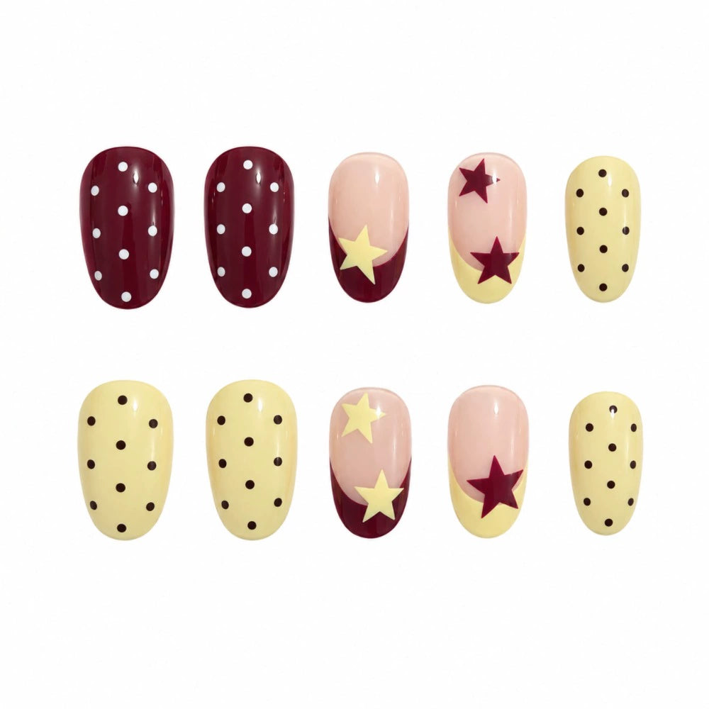 French Short Square Press-On Nails