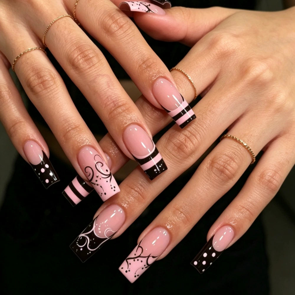 Pink French Medium Press-On Nails