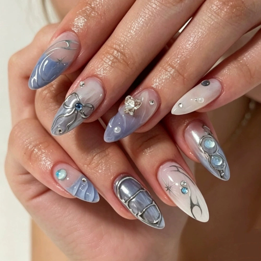 Bow Press-On Nails