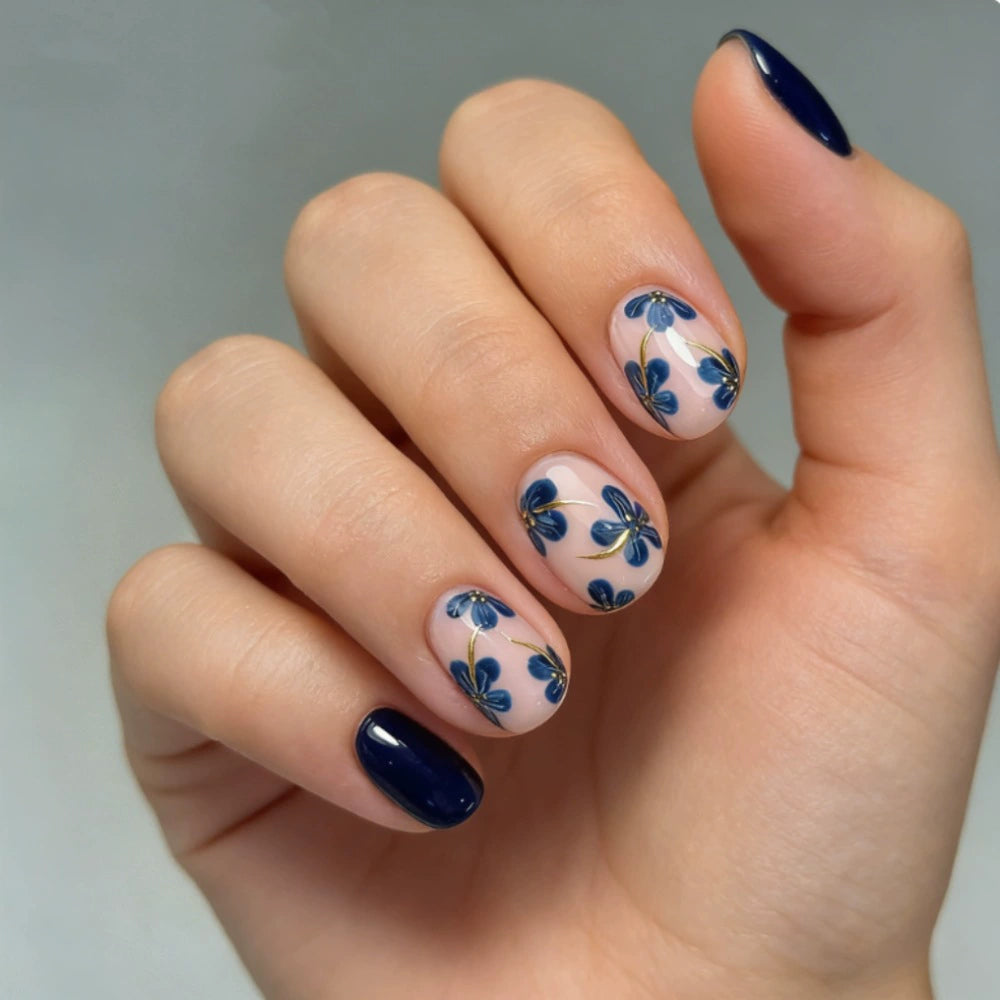 Floral Press-On Nails