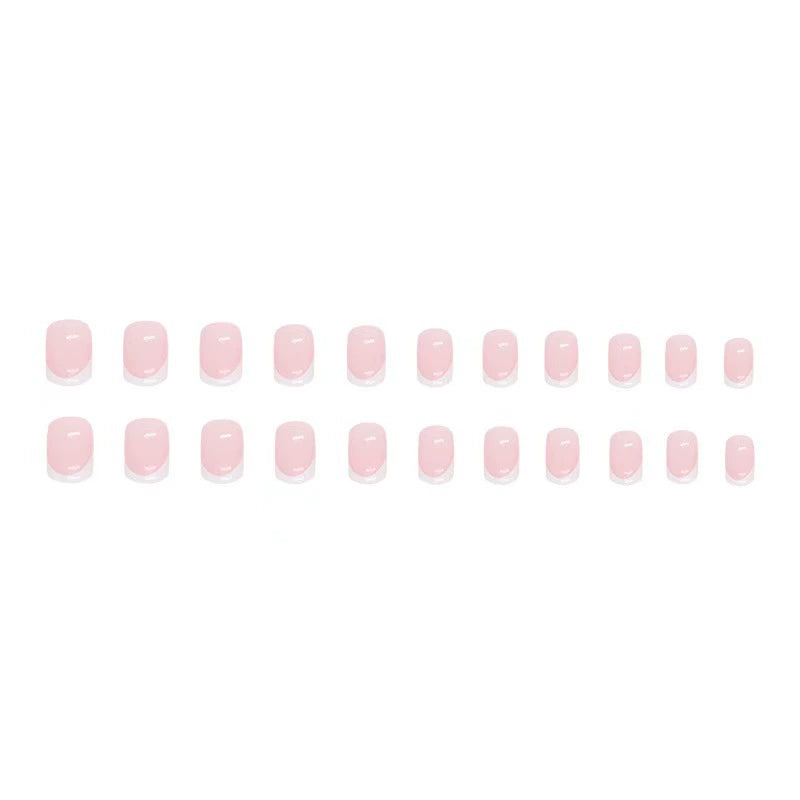 Pink French Press-On Nails