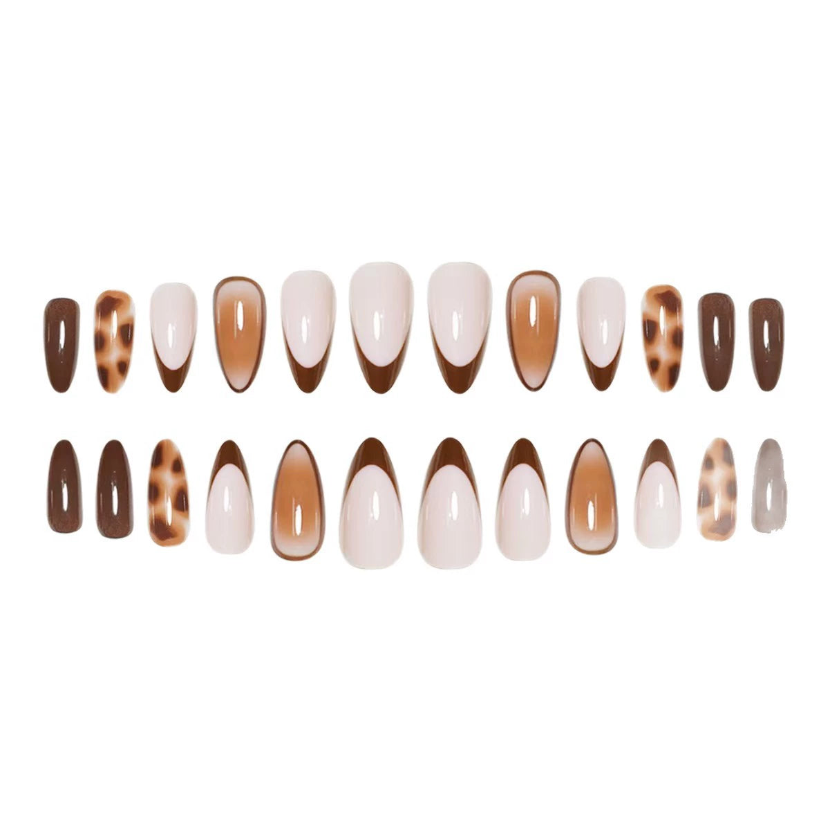 Ombre Almond Press-On Nails