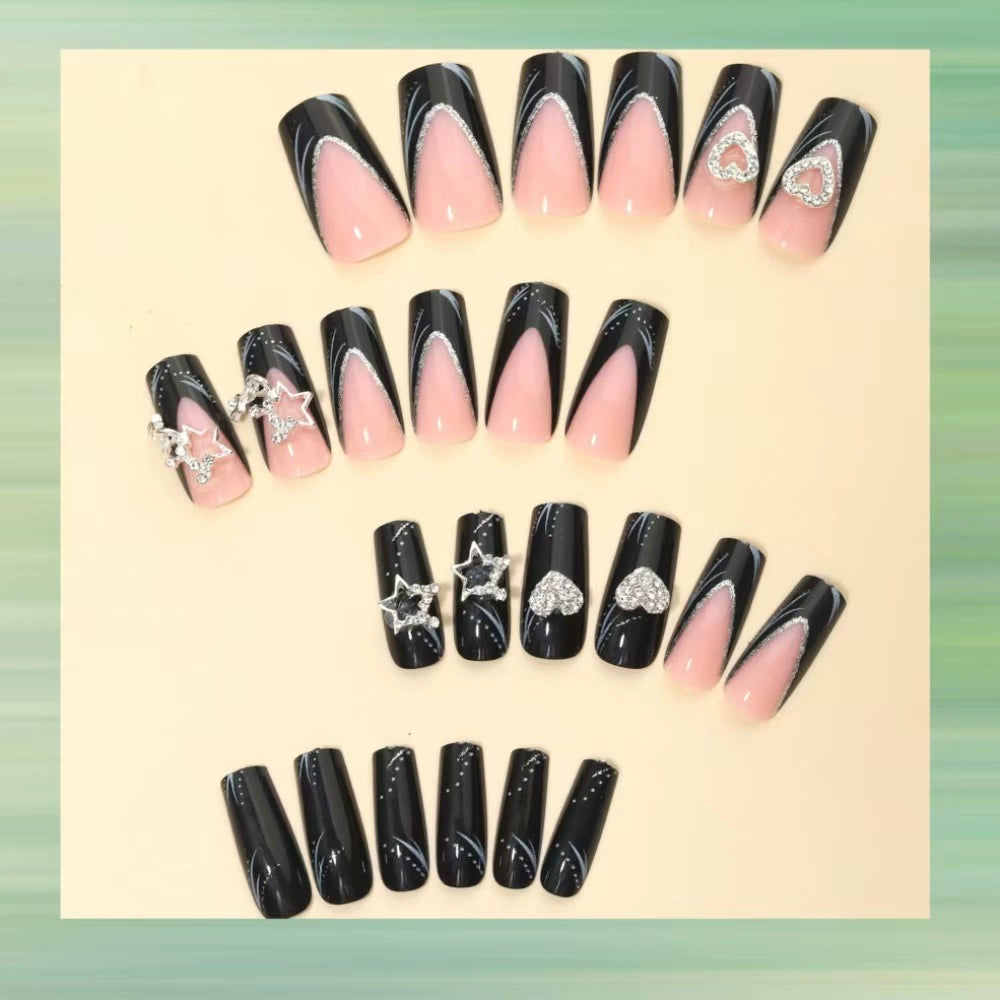 Long Stars Press-On Nails
