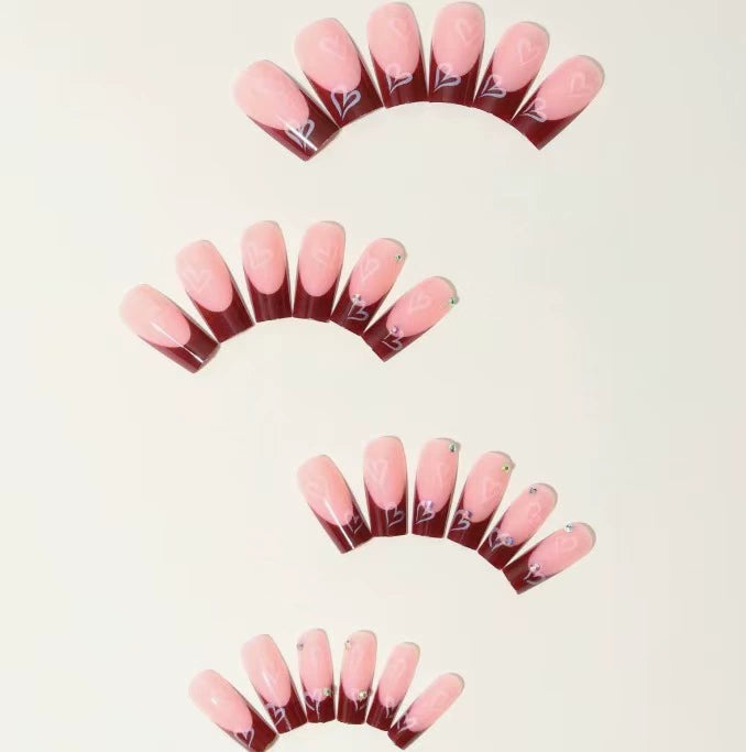 Rhinestone Press-On Nails