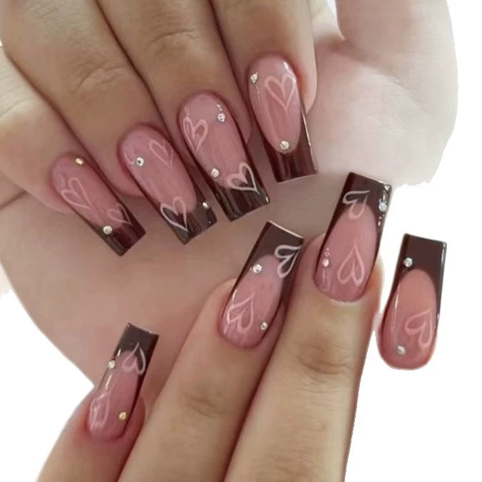 Rhinestone Press-On Nails