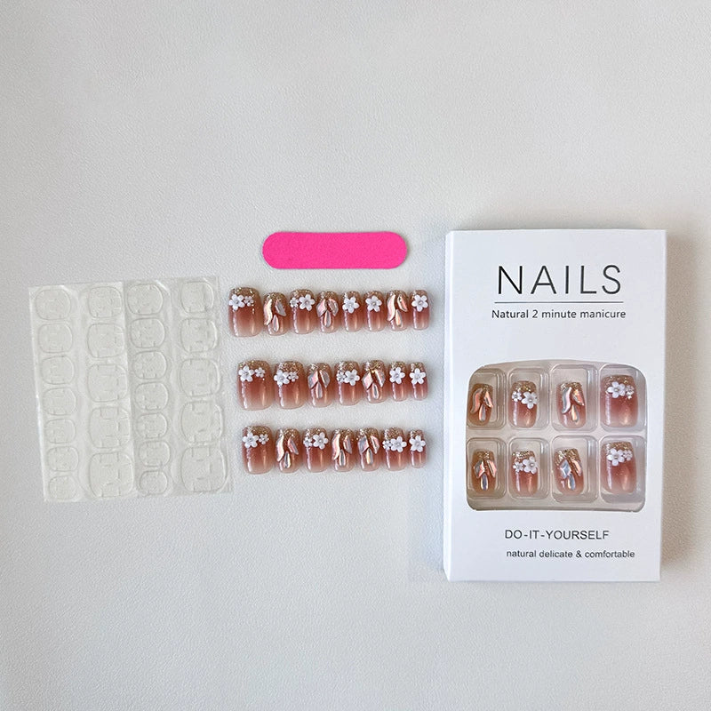 3D Rhinestone Press-On Nails