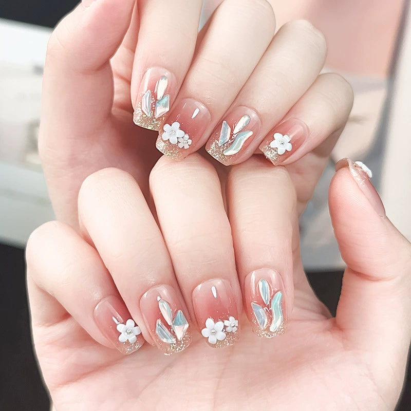 3D Rhinestone Press-On Nails
